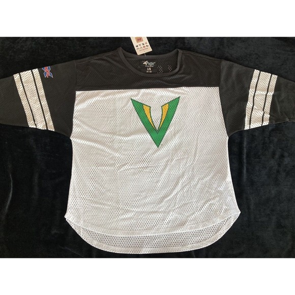 Women's XFL Tampa Bay Vegas Vipers Mesh White Football Jersey Top Large Ladies - Picture 11 of 16